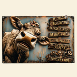 Happy Farm Metal Sign - Personalized Gifts For Farmer 01QHTI210525 - Metal Signs - GoDuckee