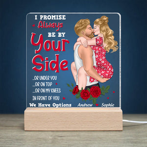 I Promise Always Be By Your Side, Personalized 3D Led Light, Gifts For Him, Gift For Her 01ACDT130723TM - Led Night Light - GoDuckee