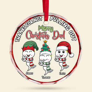 Personalized Gifts For Dad Christmas Ornament 04OHTI071024 - Ornament - GoDuckee