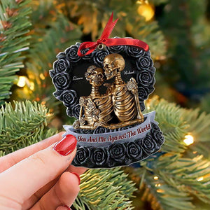 Personalized Gifts For Couples, Skull Couple Acrylic Ornament 03OHTI180924 - Ornament - GoDuckee