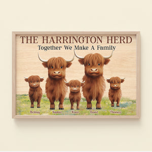 Together We Make A Family, Personalized Canvas, Gifts For Family - Poster & Canvas - GoDuckee