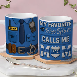 Police Mom Coffee Mug - Personalized Gifts For Mom 05ohti080425 - Coffee Mug - GoDuckee