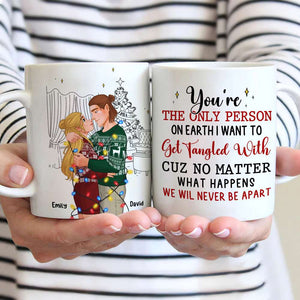 The only person on earth to get tangled with , Personalized White Mug for Couples , 01htti291123da - Coffee Mug - GoDuckee