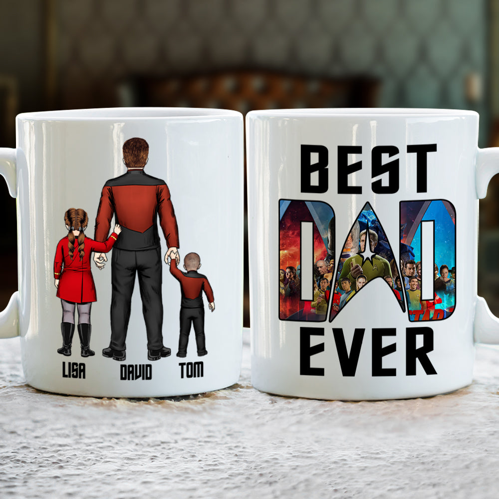 Family Star Dad Mug 03QHDT090523HH Personalized Family Mug - Coffee Mug - GoDuckee