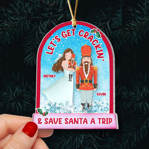 Christmas Gifts For Couple 03HUDT110923 Personalized Ornament - Ornament - GoDuckee