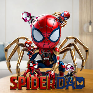 Spider Dad Personalized Gifts For Dad 01nati190525 - Shaped Plaques - GoDuckee