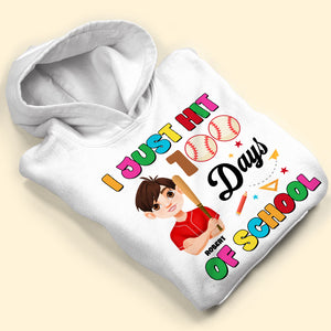 Personalized Gifts For Baseball Kid Shirt 100 Days Of School 02kati040125hg - Shirts - GoDuckee