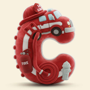 Firefighter Alphabet Initial Letters Custom Shaped Pillow - Personalized Gifts For Firefighters 03ohti081225 - Pillow - GoDuckee