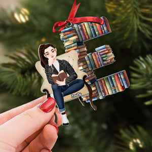 Personalized Gift For Book Lovers, Christmas Alphabet Acrylic Ornament 03OHTI200924PA - Ornament - GoDuckee