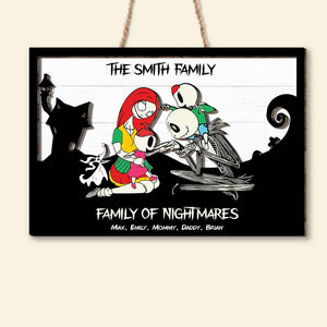 Horror Family Dad Mom 02QHDT180423 Personalized Layers Wood Sign - Wood Sign - GoDuckee