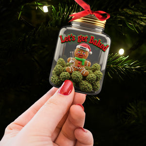 Gingerbread Weed Ornament - Personalized Gifts For Weed Lovers 03toti110825 - Ornament - GoDuckee