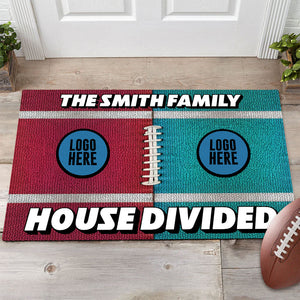 Custom Team Logo Gifts For Couple Doormat 02hulh030223 American Football-Homacus