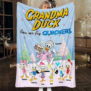 Personalized Christmas Gifts For Grandma Blanket, Grandma Duck 04kati011024 - Blanket - GoDuckee