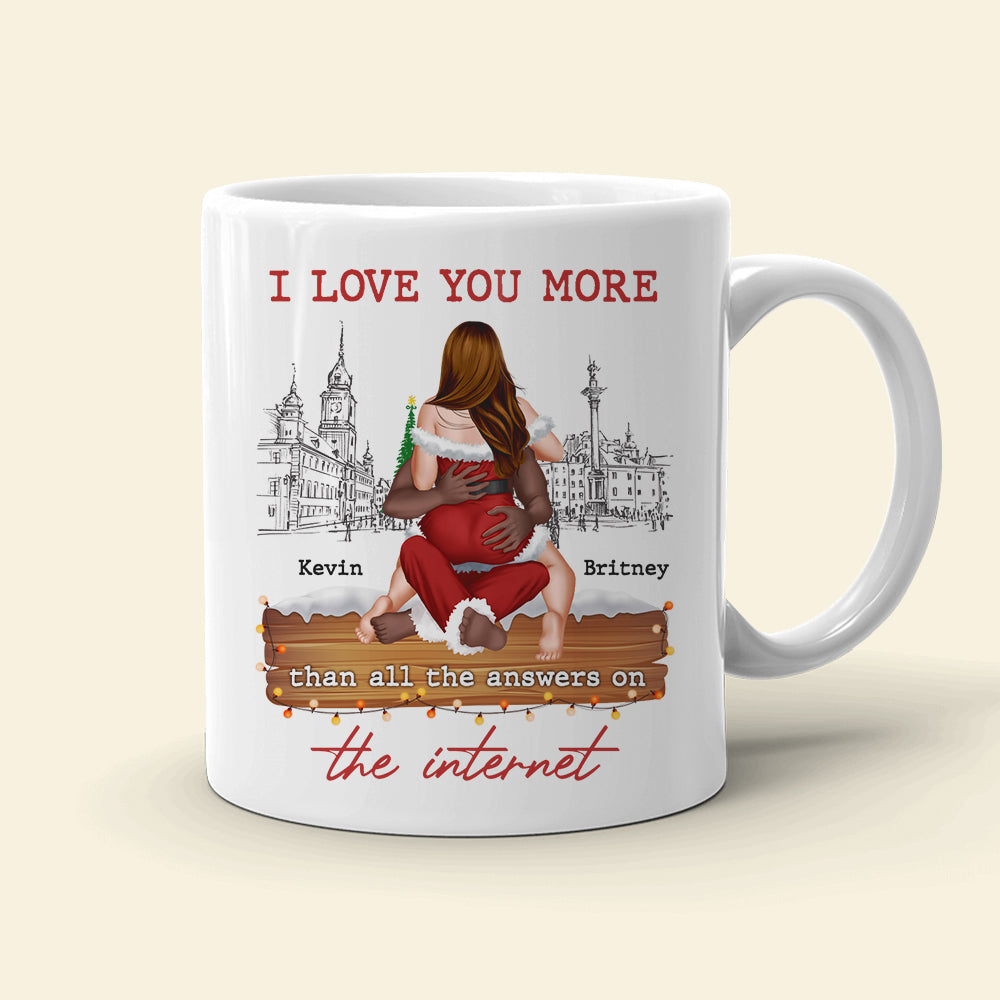 I Adore You, Couple Gift, Personalized Mug, Christmas Funny Couple Mug -  GoDuckee