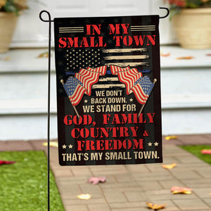 In This Small Town We Don't Back Down, House Flag 06ACDT270723-02 - Flag - GoDuckee