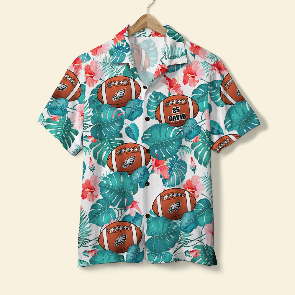 Personalized Hawaiian Shirt, Gift For Football Player-7ACDT120623 - Hawaiian Shirts - GoDuckee