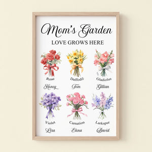 Personalized Gifts For Mom Canvas Print Mom's Garden 04acti121224 - Poster & Canvas - GoDuckee