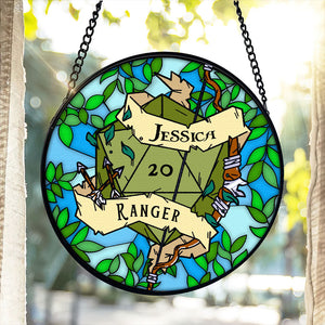 Personalized Gift For Fantasy Role-playing Game Fan Stained Glass Suncatcher 07qhti060924 - Ornament - GoDuckee