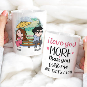 I Love You More Than You Sulk Me - Personalized Funny Couple Mug - Gift For Couple - Coffee Mug - GoDuckee