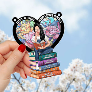 Personalized Gifts For Book Lover Girl Suncatcher Ornament 01XQTI260624TM - Ornament - GoDuckee