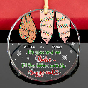 Personalized Gifts For Couple Christmas Ornament Funny Couple 05OHTI081024 - Ornament - GoDuckee