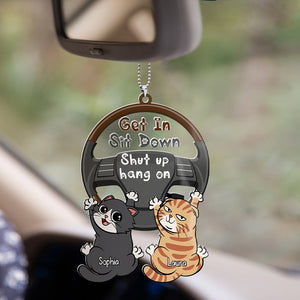 Personalized Gifts For Cat Lover Car Ornament 02QHDC040624 - Ornaments - GoDuckee