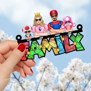 Personalized Gifts For Family Suncatcher Ornament 04HTTI210624HG - Ornament - GoDuckee