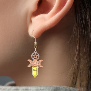 Witch Acrylic Earrings - Personalized Gifts For Witch Lovers 02nati180725 - Earrings - GoDuckee