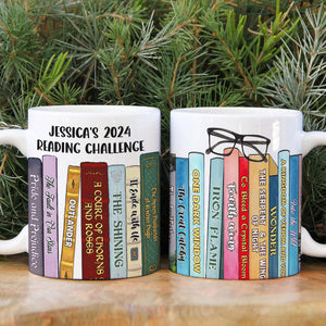 Book Lover Reading Challenge 01huti021223 Personalized Coffee Mug - Coffee Mug - GoDuckee