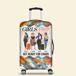 Girls Trip Get Ready For Chaos 02HUDT300623TM Personalized Luggage Cover, Gifts For Friend - Tote Bag - GoDuckee