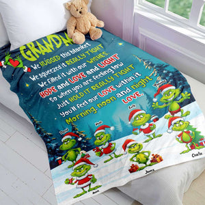 Personalized Gifts For Grandma Christmas Blanket 04ACTI270924 - Blanket - GoDuckee