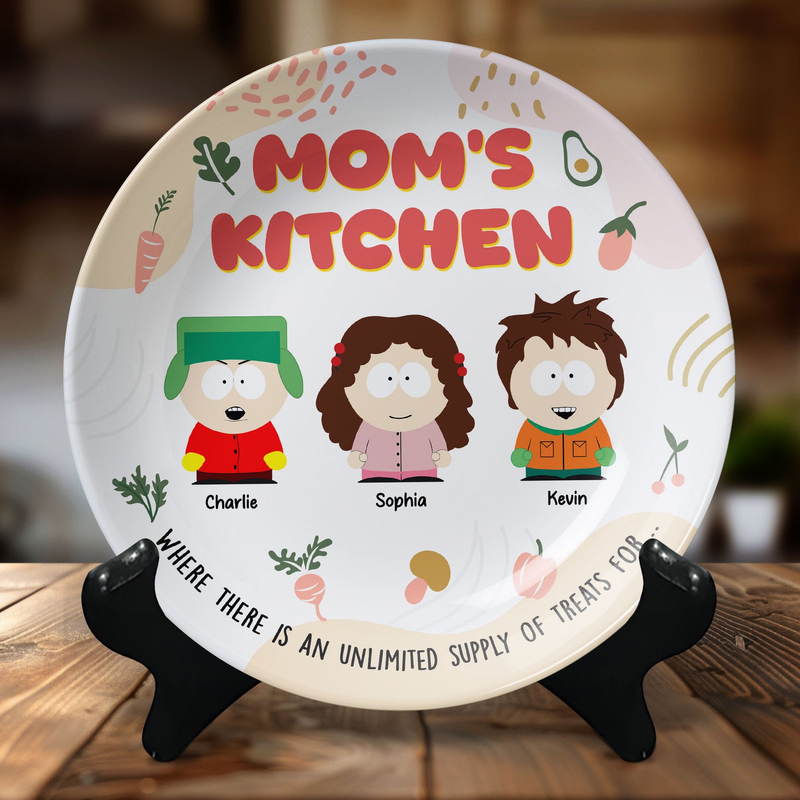 Personalized Gifts For Mom Ceramic Round Plate 04xqti180325hg - Ceramic Round Plate - GoDuckee