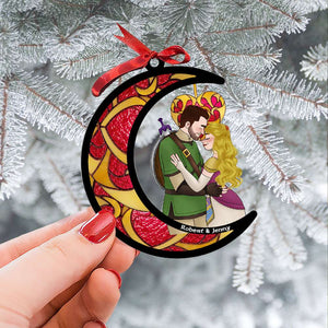 Personalized Gifts For Couples, Kissing Couple Christmas Acrylic Ornament 01OHTI091124HG - Ornament - GoDuckee