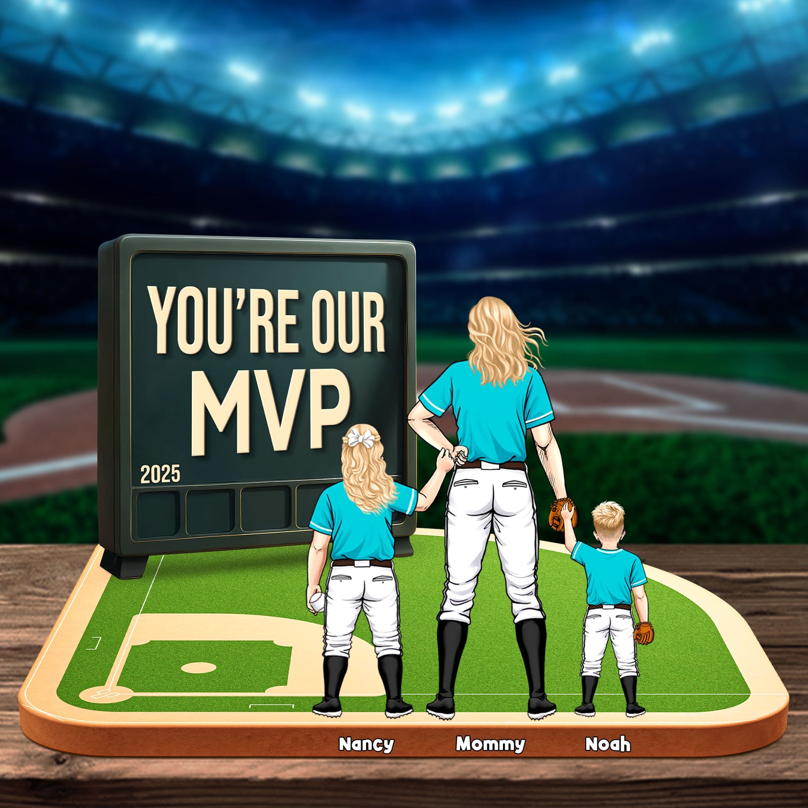 Baseball Mom Plaque - Personalized Gifts For Mom 01kati150425pa - Shaped Plaques - GoDuckee