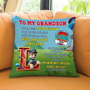 Personalized Gifts For Grandkid Pillow Cute Police Dog 05XQTI011124 - Pillow - GoDuckee