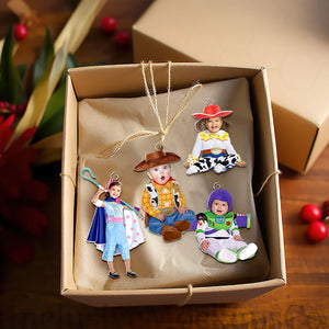 Custom Photo Gifts For Kid Christmas Ornament 02huti011024 - Ornament - GoDuckee