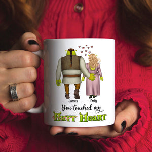 You Touched My Butt Heart - Personalized Couple Mug 05HTTI230623HH - Coffee Mug - GoDuckee