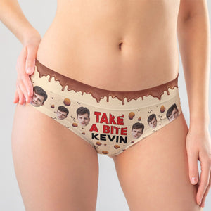 Custom Photo Gifts Womens Briefs Take A Bite - Boxers & Briefs - GoDuckee