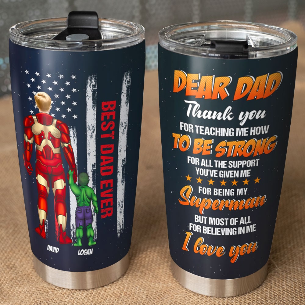 Best Dad Ever Personalized Tumbler Gift For Dad TZ-TCTT-06OHTI180423TM - Tumbler Cup - GoDuckee