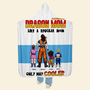 Personalized Gifts For Mom Wearable Blanket Hoodie Like A Regular Mom, Only Way Cooler 02HUTI140324HH - Blankets - GoDuckee