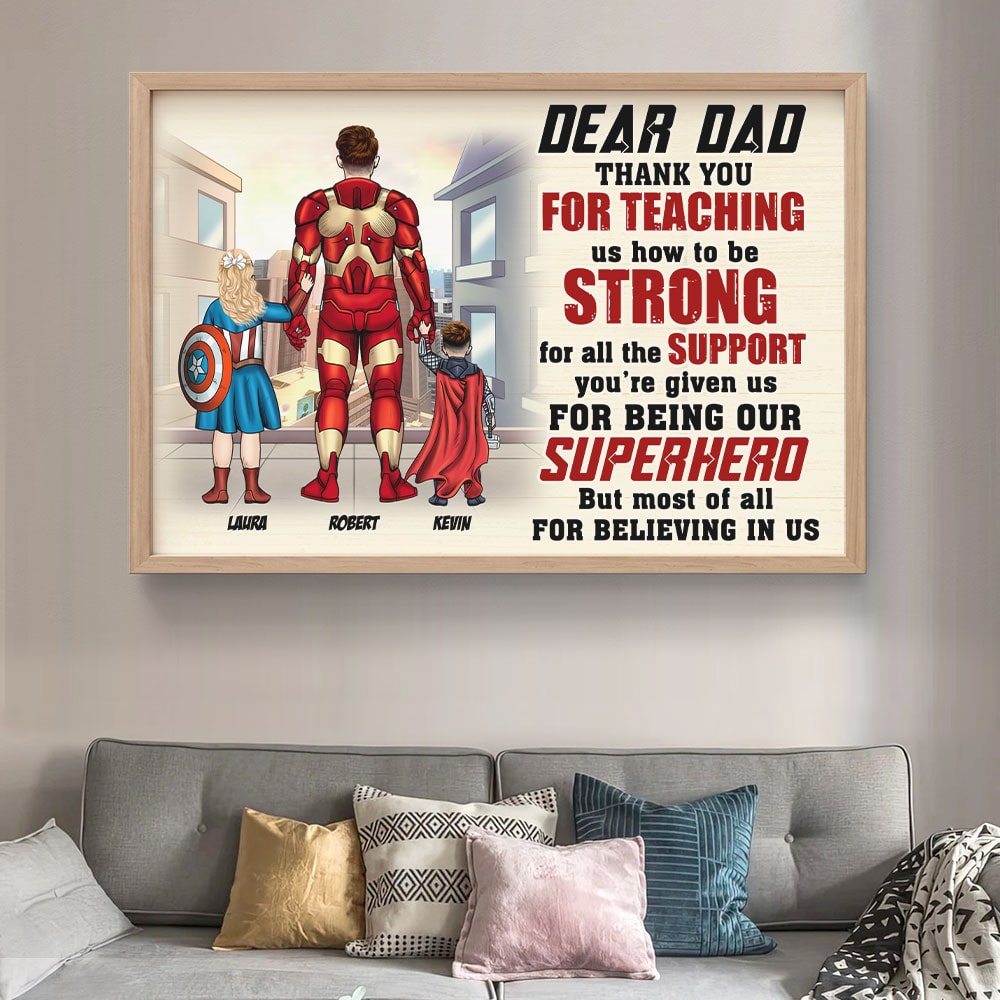 Personalized Gifts For Dad Poster 05nati270524pa Father's Day - Canvas Print - GoDuckee
