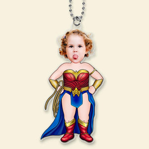 Custom Photo Gifts For Kids Car Ornament Power Hero 04NATI010224 - Ornaments - GoDuckee