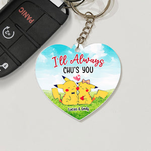 Couple, I'll Always Chu's You, Personalized Keychain, Gift For Couple, 01OHTI050723 - Keychains - GoDuckee