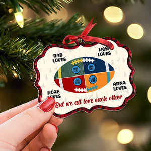 Personalized Gifts For Family Christmas Ornament Custom American Football Team 02huti081024 - Ornament - GoDuckee