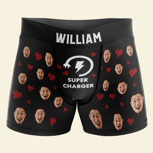 Personalized Gift For Men & Women Boxer Briefs Super Charger 03OHTI09124 - Boxer Briefs - GoDuckee