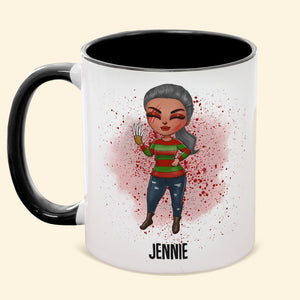 Personalized Horror Movies Accent Mug, Gift For Horror Fans - Coffee Mug - GoDuckee