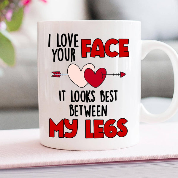 Couple, I Love Your Face, Personalized Mug, Couple Mug - GoDuckee