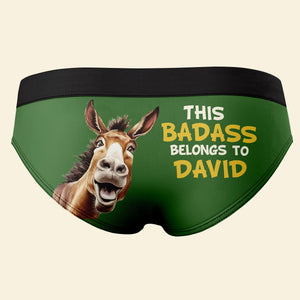 Personalized Funny Donkey Gifts For Men's Boxers and Women's Briefs - Boxers & Briefs - GoDuckee