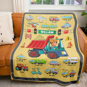 Custom Photo Gifts For Kid Blanket Cars Collection - Blankets - GoDuckee