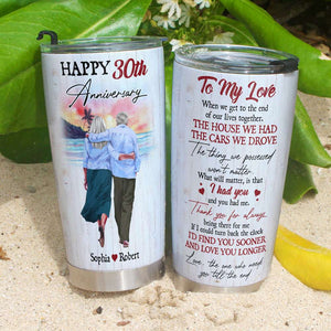 To My Love, Gift For Couple, Personalized Tumbler, Old Couple Tumbler, Anniversary Gift - Tumbler Cup - GoDuckee